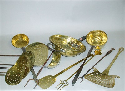 Lot 273 - Miscellaneous Group of Brass and Iron Kitchen...