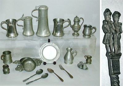 Lot 248 - Miscellaneous Group of Pewter Articles...