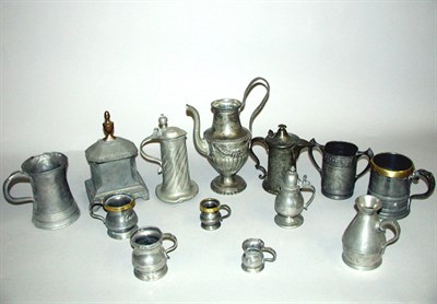 Lot 239 - Miscellaneous Group of Pewter Articles...