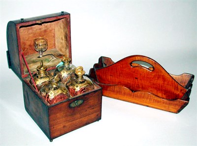 Lot 394 - English or Continental Traveling Liqueur Set...