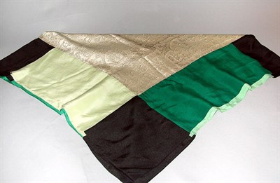 Lot 276 - Art Deco Lame Shawl French, 1920s The center...