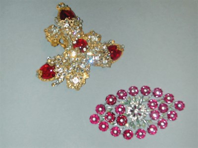 Lot 452 - Miriam Haskell and Other Brooch The first a...