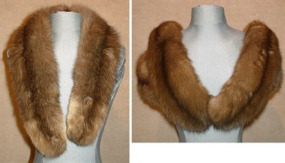Lot 280 - Two Sable Neckpieces One with two skins, one...