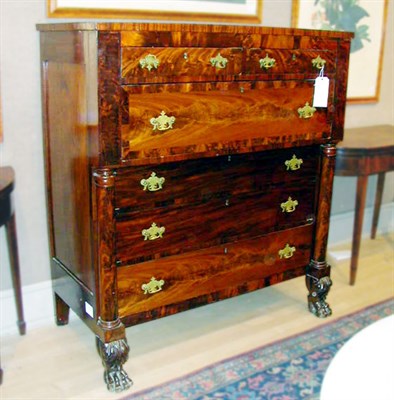 Lot 163 - Late Federal Mahogany Chest of Drawers Circa...