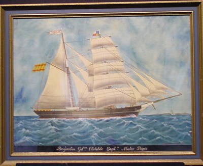 Lot 12 - J. Barneda 19th Century BERGANTIN GOL.TA...
