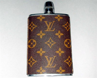 Lot 290 - Louis Vuitton Hip Flask 1960s Monogram canvas...