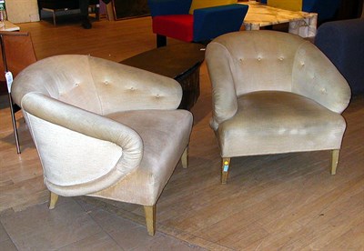 Lot 96 - Pair of Club Chairs Designed by James Mont...