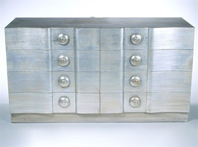 Lot 98 - Silvered Wood Dresser Designed by James Mont...