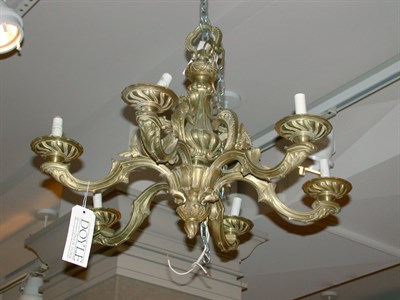 Lot 527 - Louis XV Style Gilt-Metal Six-Light Chandelier