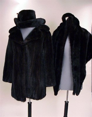 Lot 241 - Group of Five Dark Ranch Mink Items Comprising...