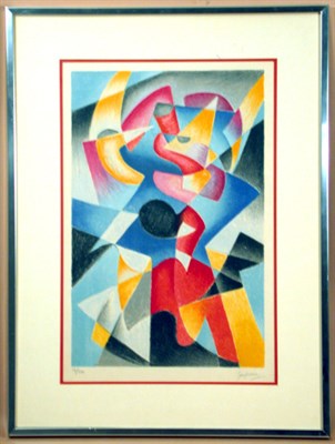 Lot 362 - Gino Severini COMPOSITION (MELONI 28) Color...