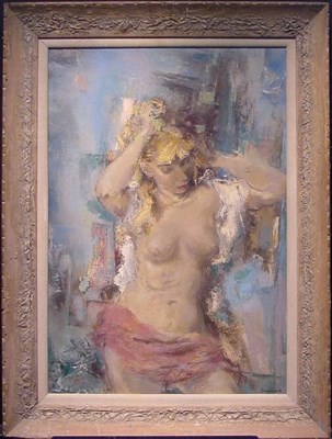 Lot 28 - Wallace Bassford American, b.1900 SUMMER SWIM...