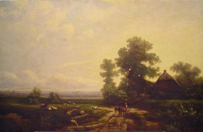 Lot 38 - German School 19th Century EXTENSIVE LANDSCAPE...