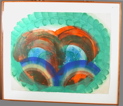 Lot 244 - Howard Hodgkin RED PALM Hand-colored color...