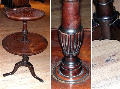 Lot 172 - Georgian Style Mahogany Two-Tier Dumbwaiter