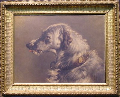 Lot 84 - After Sir Edwin Landseer DEER HOUND Signed and...