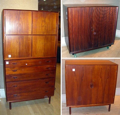 Lot 72 - Two Danish Teak Chests One with four sliding...