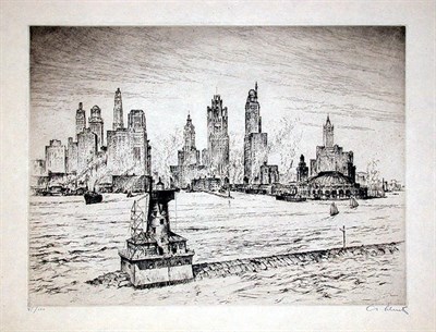 Lot 360 - Anton Schutz CHICAGO HARBOR; CHICAGO CIVIC...