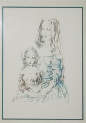 Lot 213 - Tsuguharu Foujita LE MATIN; [MERE ET ENFANT...