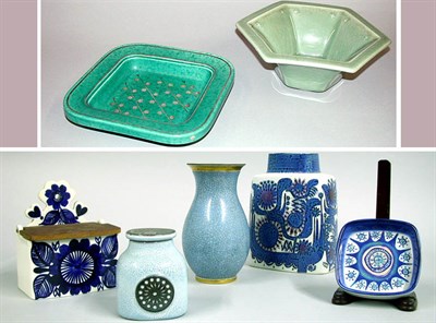 Lot 82 - Group of Seven Scandinavian Pottery Articles