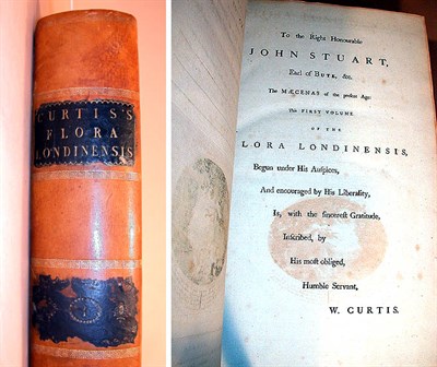 Lot 19 - CURTIS, WILLIAM Flora Londinensis, or, Plates...