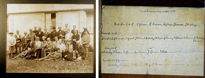 Lot 313A - Original sepia print in 1889 of a group of...