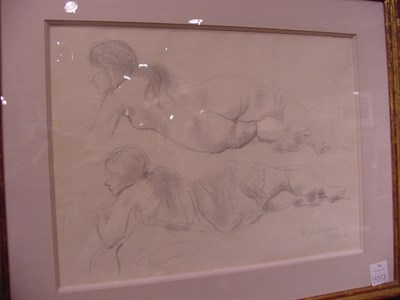 Lot 74 - Raphael Soyer American, 1899-1977 RECLINING...