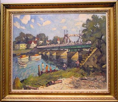 Lot 72 - Richard Hayley Lever 1876-1958 FISHING UNDER...