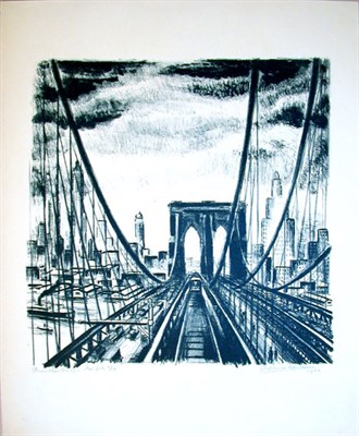 Lot 291 - Adriaan Lubbers BROOKLYN BRIDGE, NEW YORK...