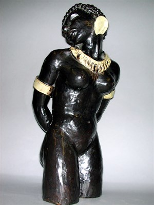 Lot 622 - Austrian Pottery Figure of a Nude Female...