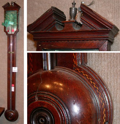 Lot 443 - George III Mahogany Stick Barometer