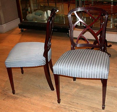 Lot 379 - Set of Four Georgian Style Upholstered...