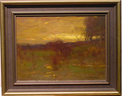 Lot 77 - John Francis Murphy 1853-1921 SUNSET LANDSCAPE...