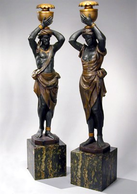 Lot 325 - Pair of Venetian Composition and Wood...