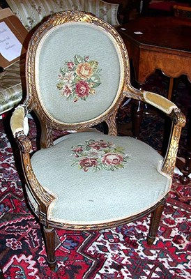 Lot 563 - Louis XVI Style Needlework Upholstered...