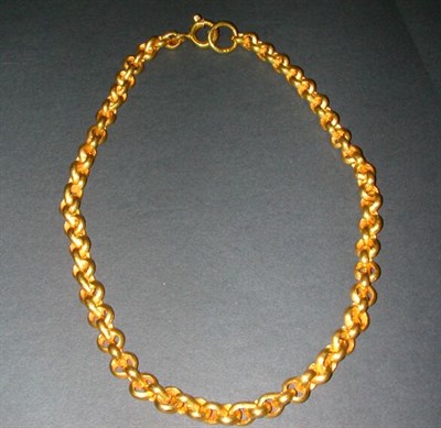 Lot 414 - Heavy Gold Link Chain 19 kt. yellow gold, the...