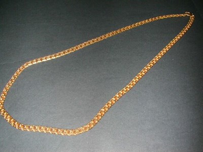 Lot 289 - Gold Spiral Link Chain 19 kt. yellow gold, the...