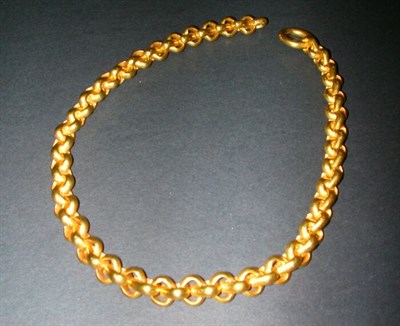 Lot 355 - Heavy Gold Link Necklace 19 kt. yellow gold,...