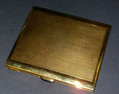 Lot 353 - Gold Cigarette Case 19 kt. yellow gold, of...