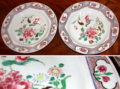 Lot 399 - Pair of Chinese Export Famille Rose Porcelain...