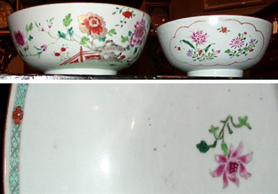 Lot 369 - Two Chinese Export Famille Rose Porcelain...