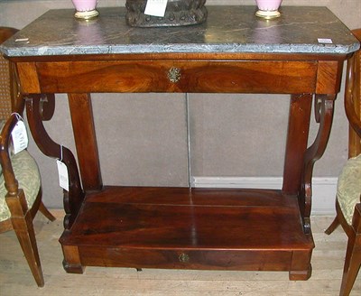 Lot 518 - Empire Marble Top Mahogany Console