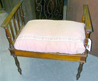 Lot 354 - Louis Philippe Fruitwood Window Bench