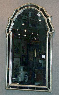 Lot 213 - Georgian Style Silvered Wood Mirror