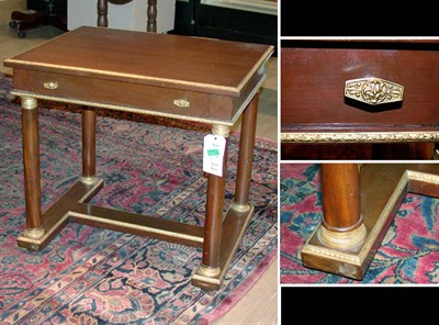 Lot 360 - Empire Style Gilt-Metal Mounted Mahogany Side...