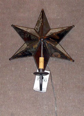 Lot 480 - Pair of Art Deco Mirrored Star-Form...