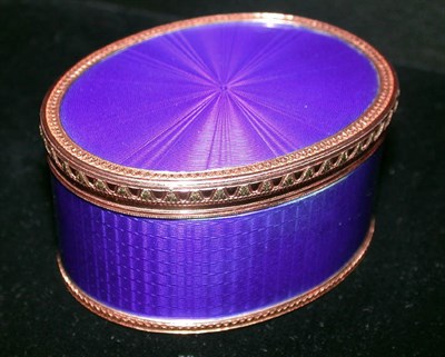 Lot 484 - French Gold and Enamel Snuff Box Late 18th...