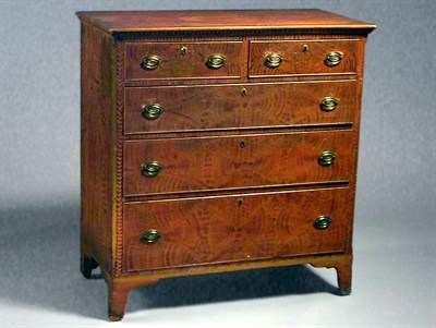 Lot 209 - Federal Grain Painted Chest of Drawers...