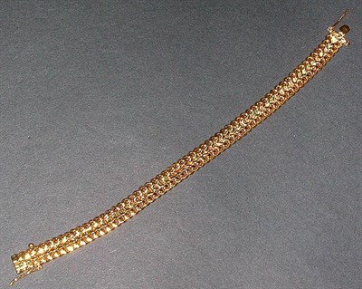 Lot 86 - Gold Flexible Bracelet 18 kt. yellow gold,...