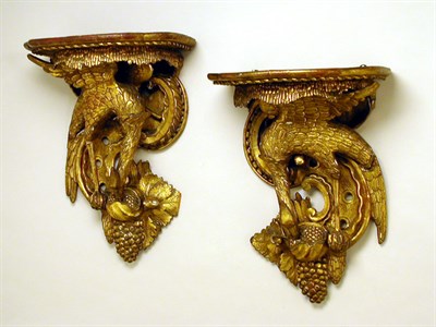 Lot 279 - Pair of George III Style Gilt-Wood Brackets...